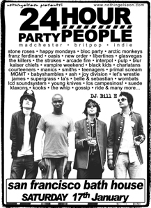 24 Hour Party People poster for January 17, 2009